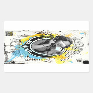 Veiligheid op vrijheid rechthoekige sticker