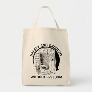 Veiligheids- en veiligheidszak tote bag