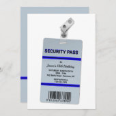 Veiligheids-pas uitnodiging (Voorkant / Achterkant)