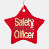 Veiligheidsbeambte Keramisch Ornament (Voorkant)