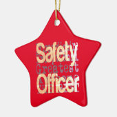 Veiligheidsbeambte Keramisch Ornament (Links)