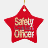 Veiligheidsbeambte Keramisch Ornament (Achterkant)