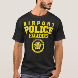 Veiligheidsbeambte van de luchthavenpolitie t-shirt
