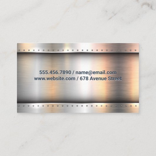 Veiligheidsbewaking Visitekaartje (Achterkant)