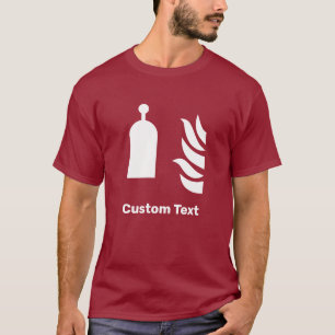 veiligheidsbord van het station met afstandsbedien t-shirt