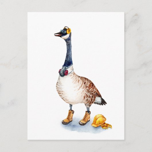 Veiligheidsgans Briefkaart (Voorkant)