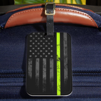 Veiligheidsgeel lijnwerkers Amerikaanse vlag Bagagelabel