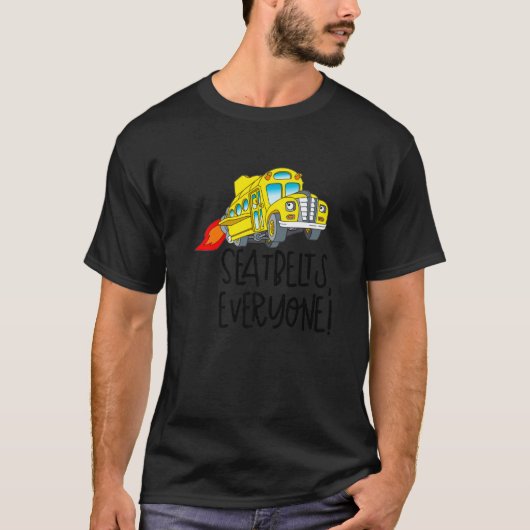 Veiligheidsgordels Alle Magic School Bus T-shirt (Voorkant)