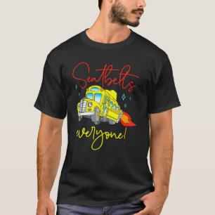 Veiligheidsgordels iedereen Magic School Bus Drive T-shirt
