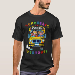 Veiligheidsgordels iedereen Magic School Bus Drive T-shirt