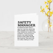 Veiligheidsmanager Kaart (Gele Bloem)