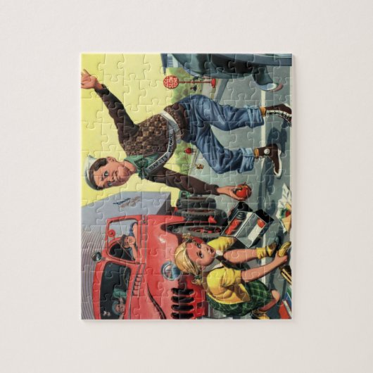  Veiligheidspatrouille Overstekende Garde Helpende Legpuzzel (Verticaal)