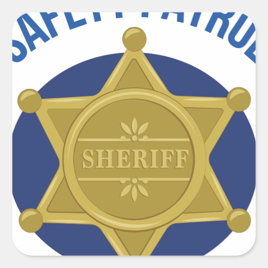Veiligheidspatrouille Vierkante Sticker (Voorkant)