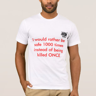 Veiligheidsslogan T-shirt