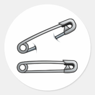 Veiligheidsspelden Ronde Sticker