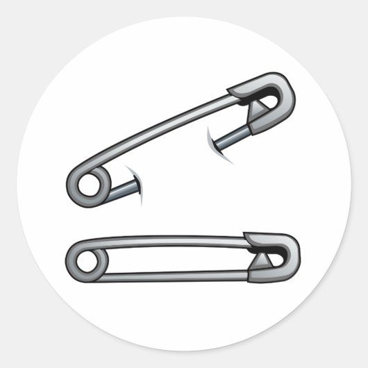 Veiligheidsspelden Stickers (Voorkant)