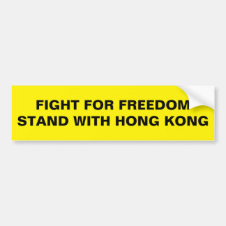 VEILIGHEIDSSTAND MET HONGKONG BUMPERSTICKER