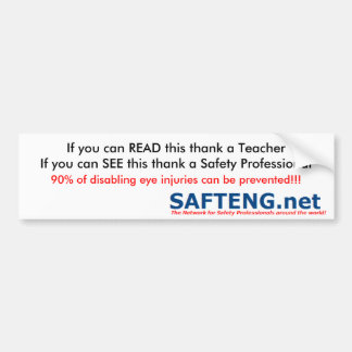 Veiligheidswerker 1 bumpersticker