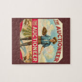 Veilingmeester  Sigarenlabel Veiling Legpuzzel (Horizontaal)