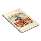 Veilingmeester  Sigarenlabel Veiling Notitieboek (Rechterzijde)