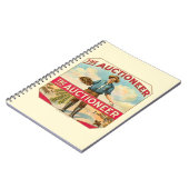 Veilingmeester  Sigarenlabel Veiling Notitieboek (Linkerzijde)