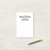 Veilingsvoorstel Post-it® Notes (Op bureau)