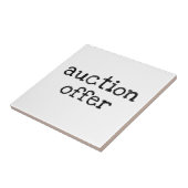 Veilingsvoorstel Tegeltje (Zijkant)