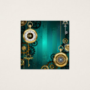 Veille bijoux Steampunk sur un Arrière - plan vert