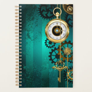 Veille bijoux Steampunk sur un Arrière - plan vert