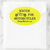 Veille Pour Les Motocyclettes Jaune - Stickers (Sac)