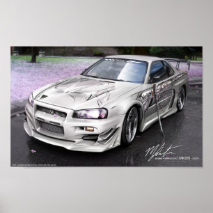 Veilside StreetDrag GTR door MK211 Poster