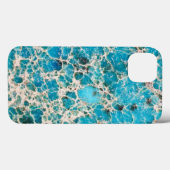  Veined Turquoise Design Case-Mate iPhone Case (Achterkant (horizontaal))