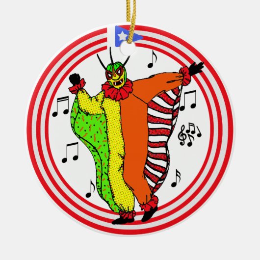 vejigante keramisch ornament (Voorkant)