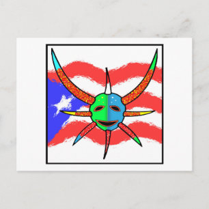 vejigante mask briefkaart