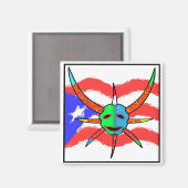 vejigante mask magneet (Voorkant / Achterkant)