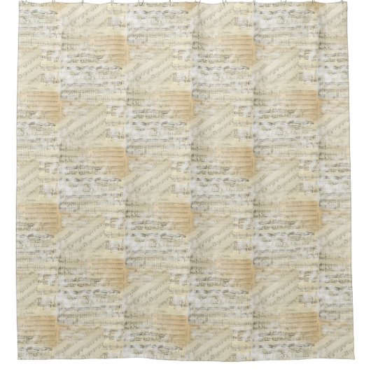  vel Music Shower Curtain Douchegordijn (Voorkant)
