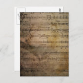  vel muziek briefkaart (Voorkant / Achterkant)