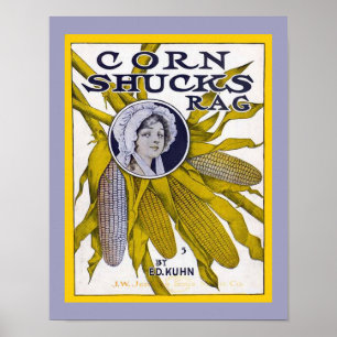  vel muziek Hoesje CORN SHUCKS RAG kopiëren Poster