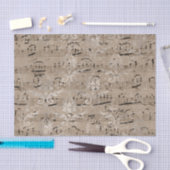  vel muziek tissuepapier (Craft)