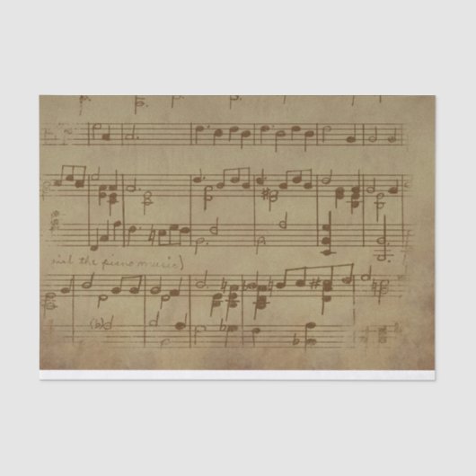 vel muziek tissuepapier (Voorkant)