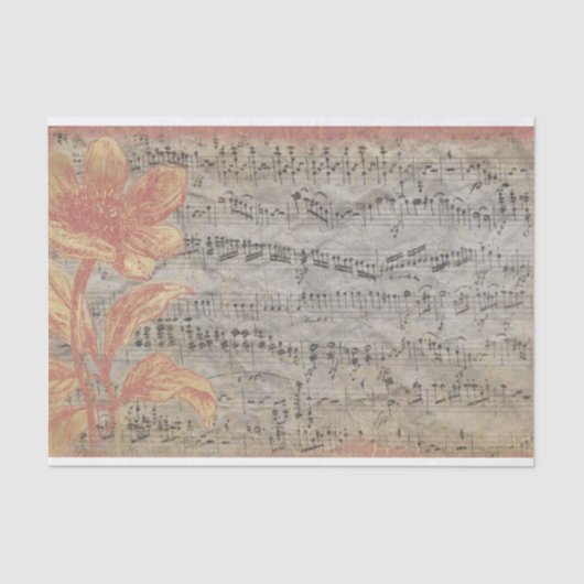  vel muziek tissuepapier (Voorkant)