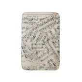 vel muziekpapier Collage Badmat (Voorkant Verticaal)