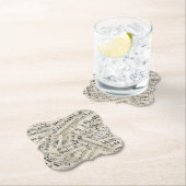  vel muziekpapier Collage Kartonnen Onderzetters (Insitu)