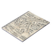  vel muziekpapier Collage Notitieboek (Linkerzijde)