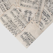  vel muziekpapier Collage Tissuepapier (Detail)