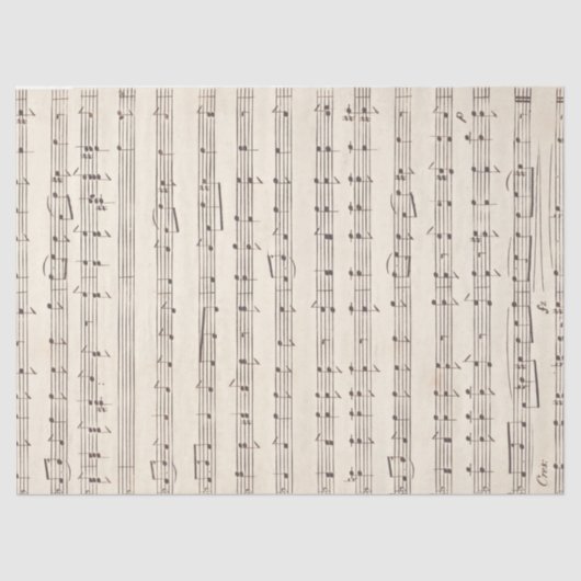  vel muziekpapier voor ontkoppeling tissuepapier (Voorkant)