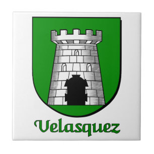 Velasquez Family Shield Decoratieve Tegel Tegeltje