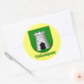 Velasquez Family Shield Stickers (Envelop)