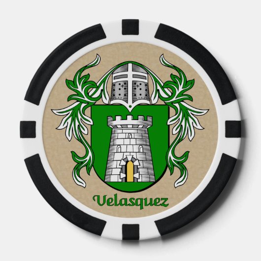 Velasquez Heraldic Arms Poker Chips (Voorkant)