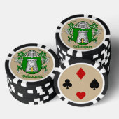 Velasquez Heraldic Arms Poker Chips (Opstapeling)